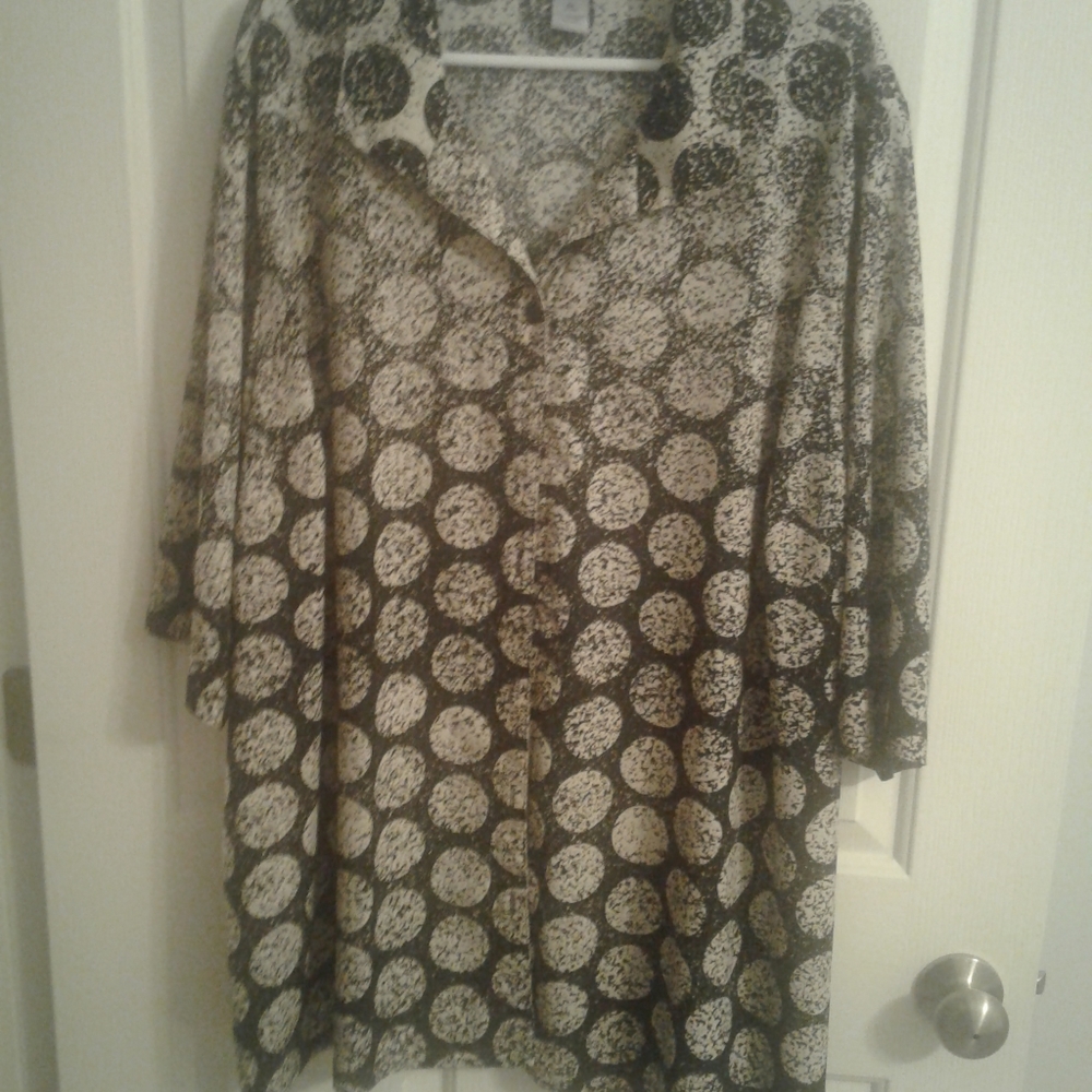 Catherine's Short Sleeve Blouse 3X